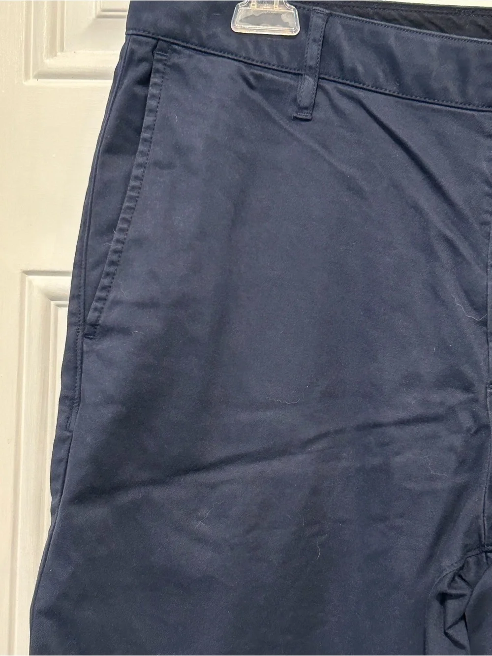 Faherty Movement Chino Shorts Navy Blue Mens Flat Front Preppy Golf Classic 32